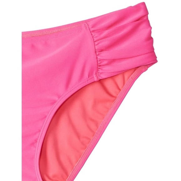Ocean Blues Women's Hot Pink Ruched Sides Bikini Bottom Size XLarge - Picture 2 of 9
